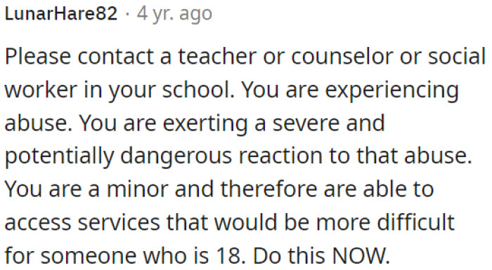 OP needs to reach out to a school authority immediately due to the abuse she is facing