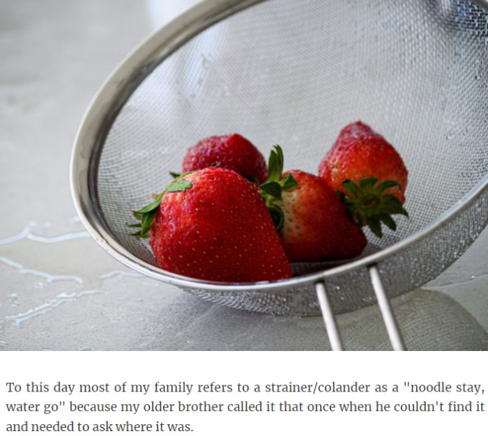 6. It's strange how a funny name for an object becomes the general name