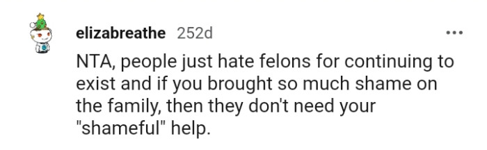 They don't need the OP's shameful help