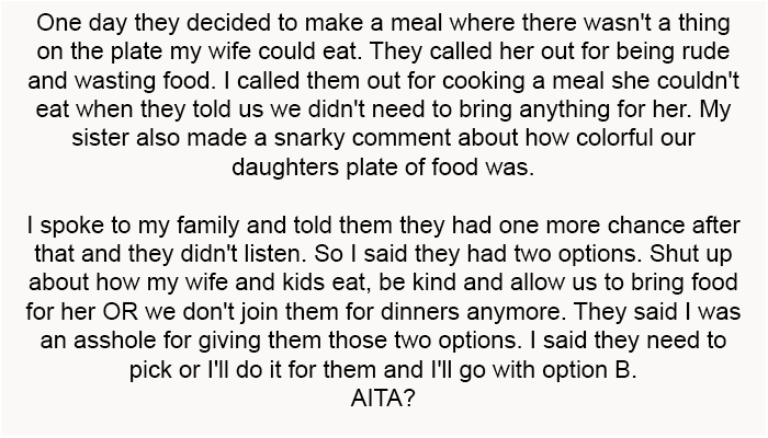 I said they had two options