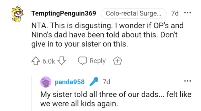 3. Don't give in to your sister