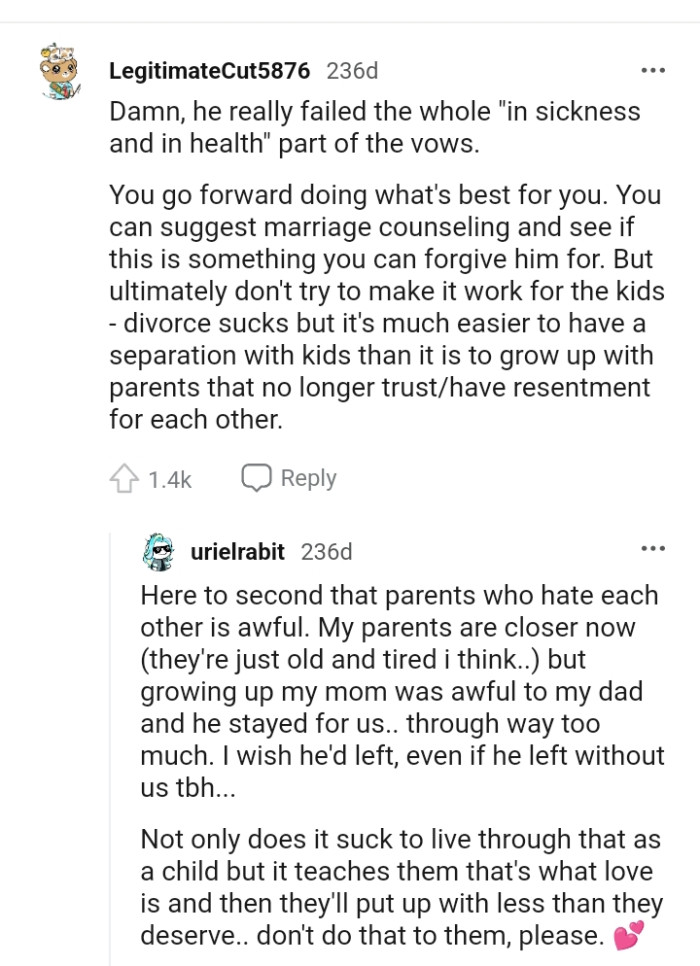 The OP Should Go Ahead and Do What's Best for Her