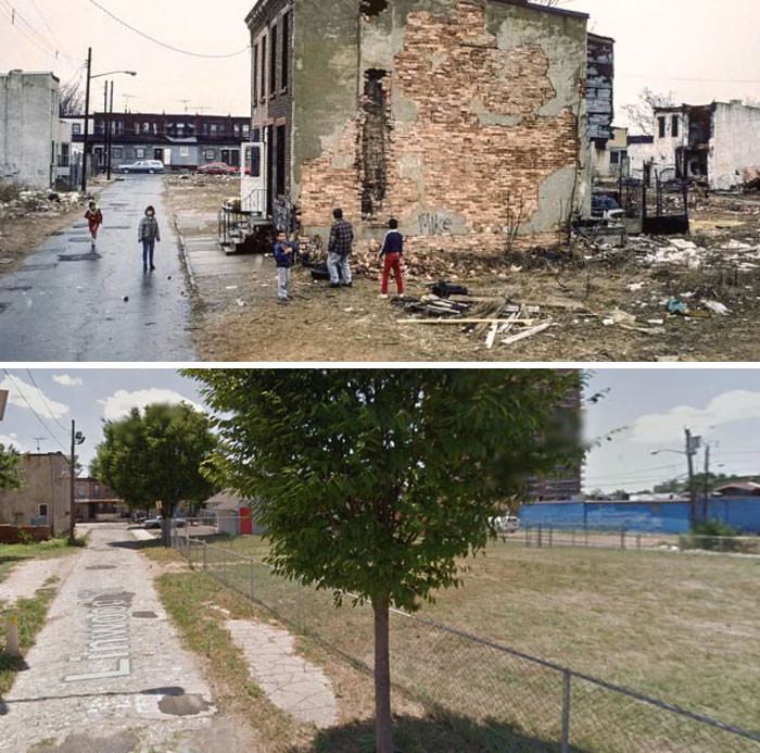"Linwood St., Camden NJ 1988 And Today"