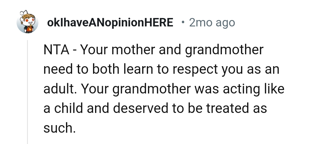 The need to respect the OP