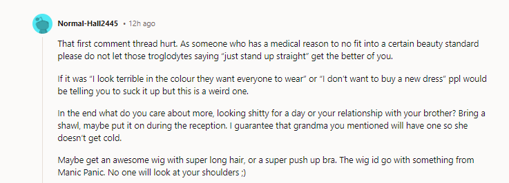 In the end, what do you care about more: looking bad for a day or your relationship with your brother?