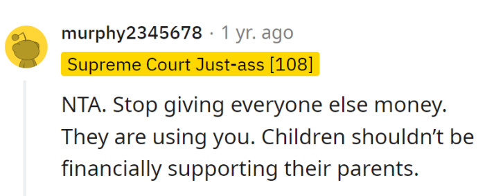 Quit the money buffet—being a bank isn't in the kid's job description.
