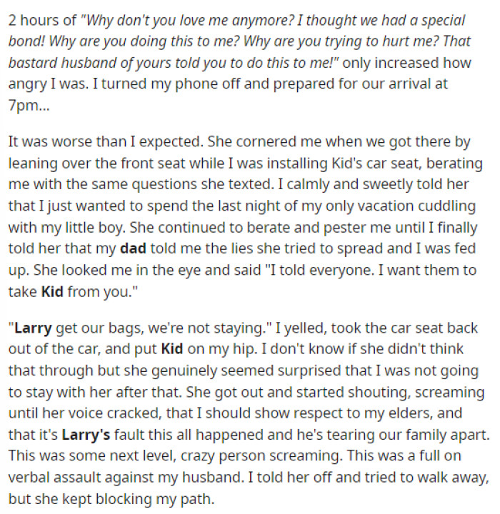 This lady clearly is toxic, and it’s just terrible that OP even had to deal with this after everything.