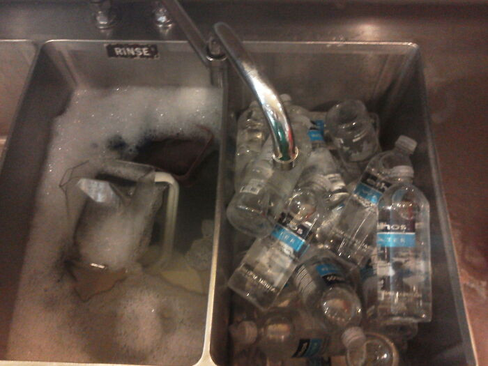 "So I Asked My Coworker To Fill The Sink With Water..."