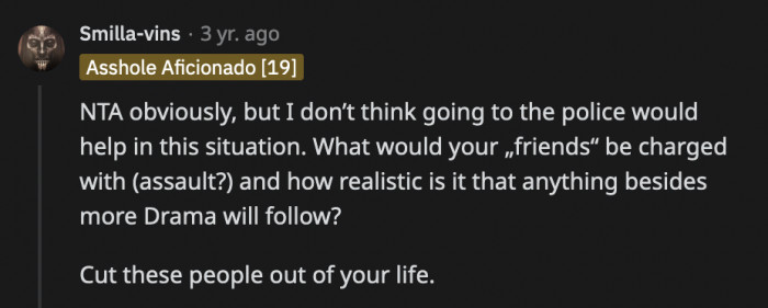 Did OP go too far when she reported her 