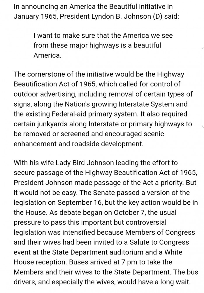 How the Highway Beautification Act Became a Law