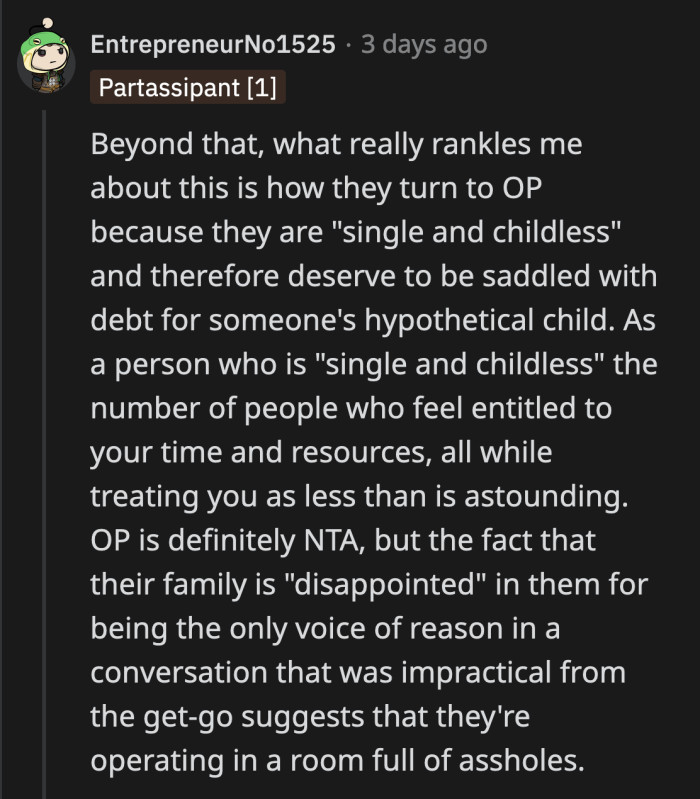 How their family reacted to this should tell OP what they need to know about how their family views them.