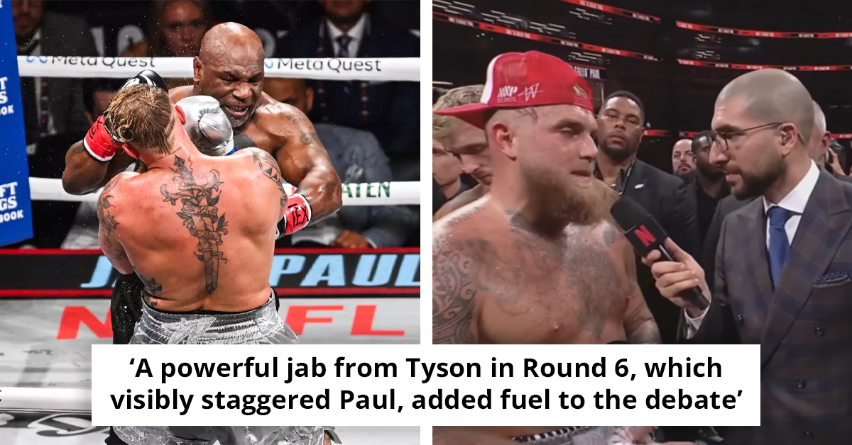 Fans Debate If Jake Paul Vs. Mike Tyson Fight Was Rigged Or Just Entertainment