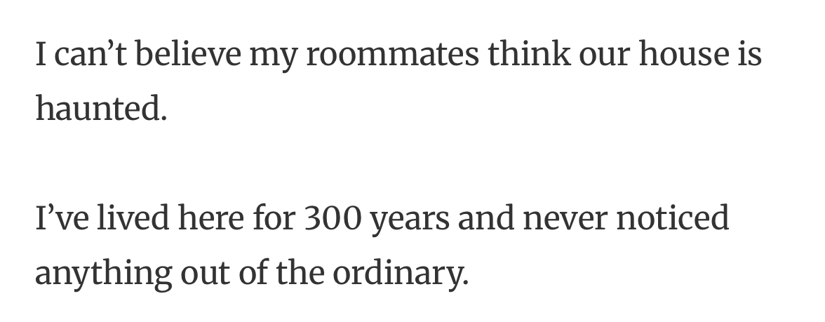 13. Still Refusing to Admit He’s the Ghost