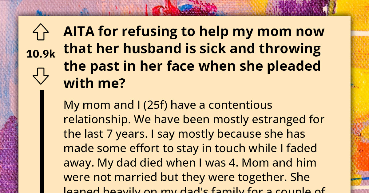 Narcissistic Mother Expects Estranged Daughter To Move In And Help Take Care Of Her Sick Step-Father Even Though He Made Her Life Miserable