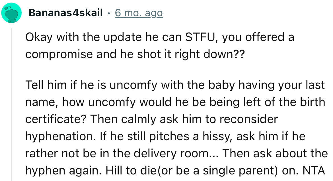 “Okay with the Update, He Can STFU. You Offered a Compromise and He Shot It Right Down??”