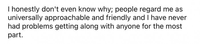 She said she can't understand why the daughter hasn't warmed to her since she is a 