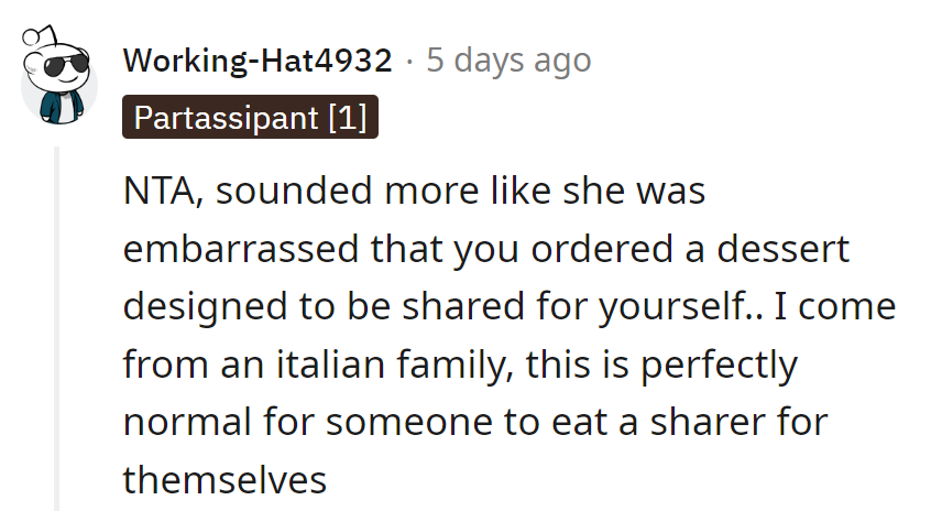 Dessert drama: Sharing optional, taste mandatory! In the world of Italian dining, solo sharing is just second helpings.