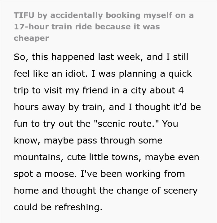 Travel often begins with simple intentions—an exciting adventure, a scenic journey, or a visit to loved ones. For one traveler, what was supposed to be a short, picturesque four-hour train ride turned into an epic 17-hour ordeal, marked by endless delays, detours, and second-guessing every decision.