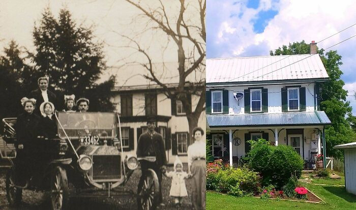 9. A Family Farmhouse: 1912 vs. 2022