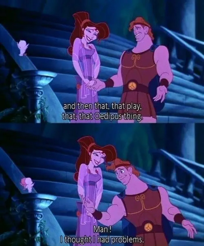 4. In Hercules, when this joke went right over your head