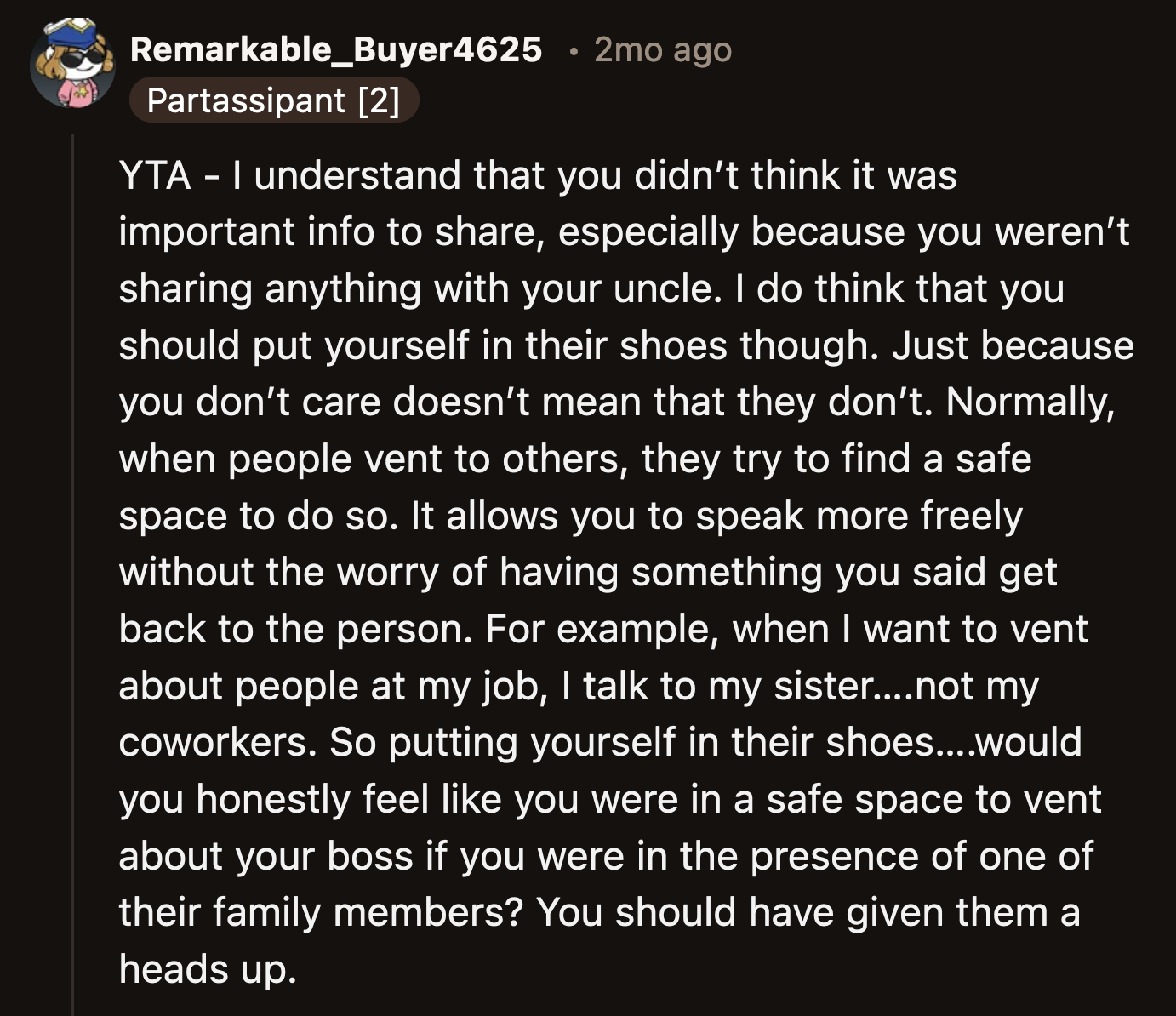 OP may be true to her word and stay mum about complaints. But her husband's friends would never be 100% certain their secrets are safe with her after how this transpired.