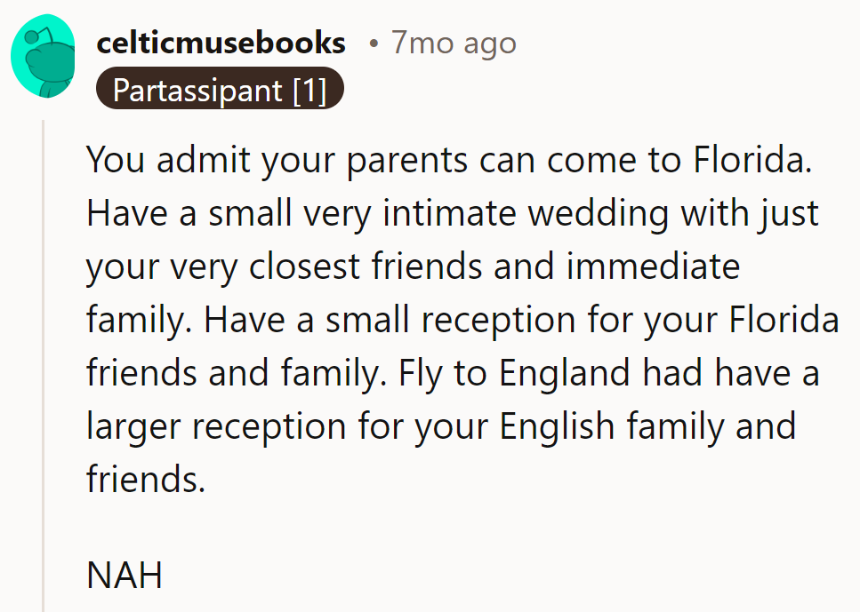 Florida vows, England wows! Best of both, NAH!