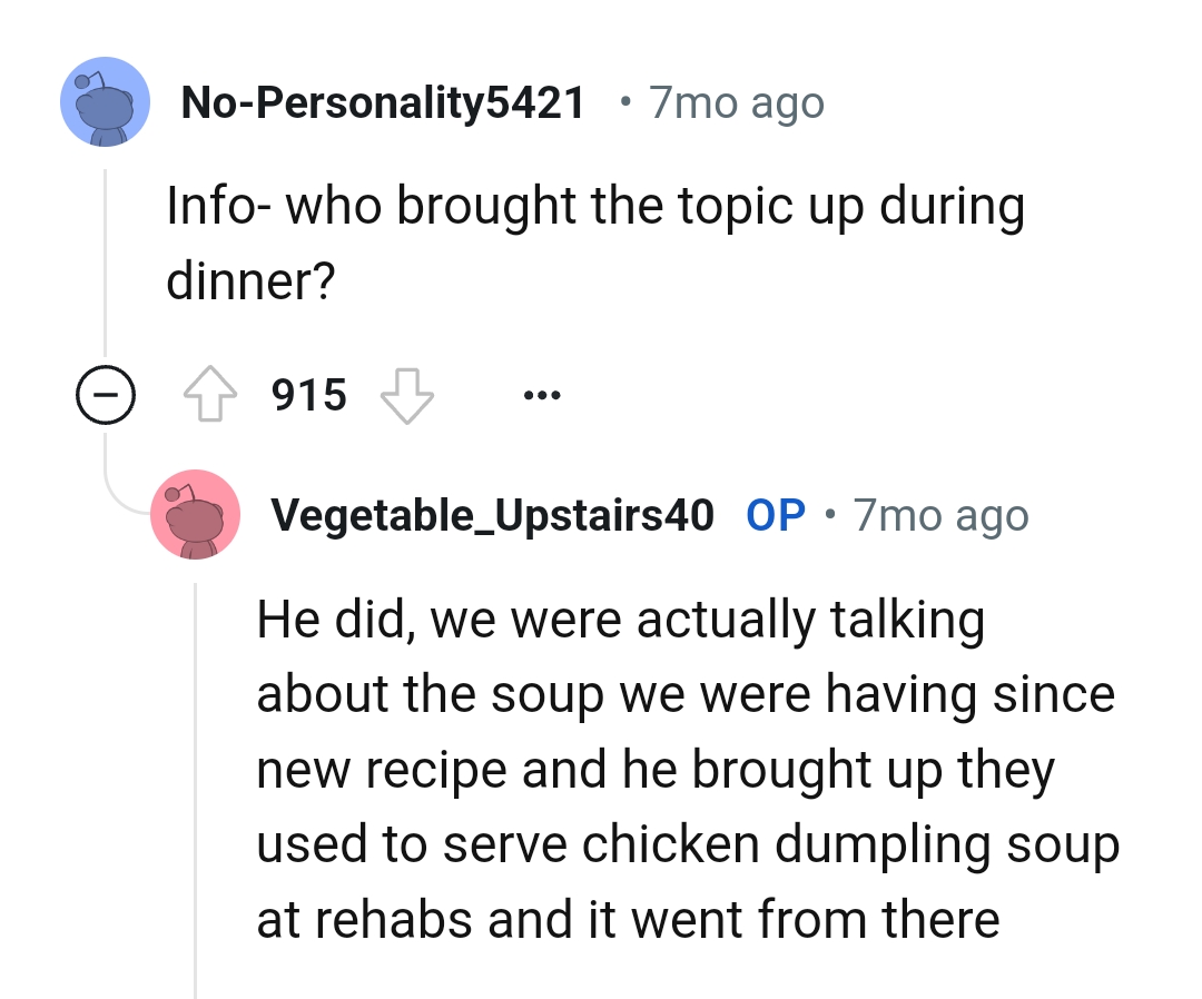 OP's Brother Was the One Who Brought Up the Topic