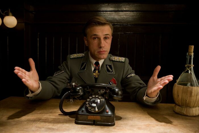 36. Christoph Waltz in Inglourious Basterds.