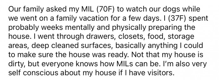 Here's where the story begins as OP starts off her post.