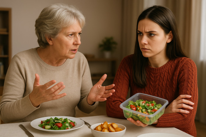 The Redditor decided to bring backup food to avoid going hungry, but her grandmother wasn't impressed.