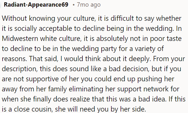 OP needs to consider the consequences deeply.