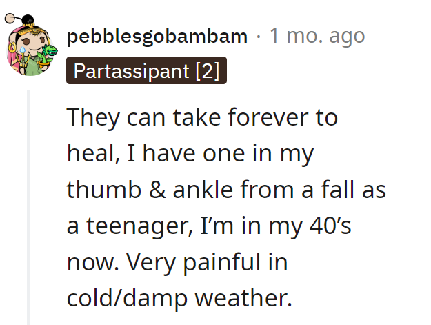 Teenage mishaps haunting in their 40s.