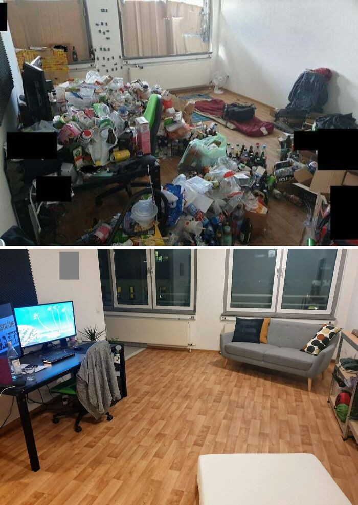 "My Nest? Took Me Three Days To Clean It All Up, Then Another To Furnish. My Mental Health Is As Bad As It's Ever Been But Hey, At Least I Don't Live In A Dumpster Anymore"