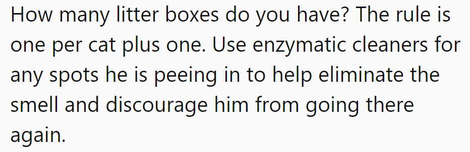 Do the litter math: One box per cat plus one equals happy cat toilets!