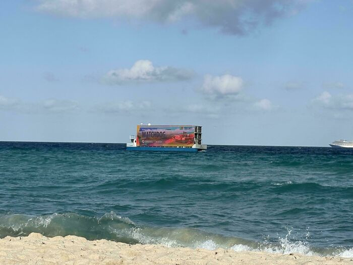 "Can’t Even Watch The Waves In Peace Without A Floating Ad Boat"