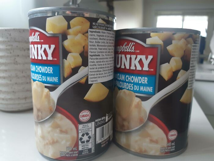 22. New vs. Old Chunky Soups. Same Price. 25ml Less. Deceptive Packaging