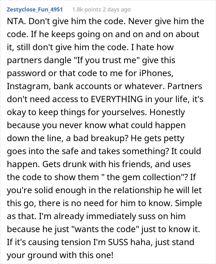 He should have stopped asking the very moment she said no.