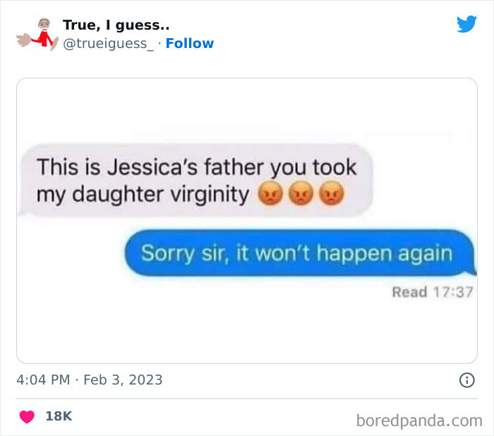 20. Will not happen again