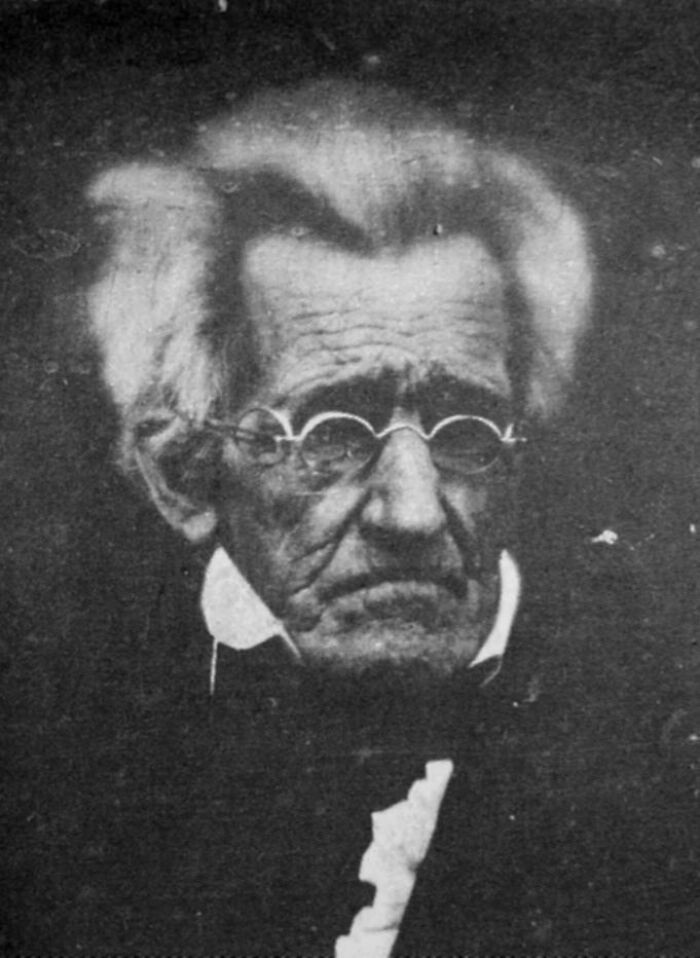 "Former President Andrew Jackson Aged 78, One Of The Few Existing Photographs Of Him, Taken In 1845, The Year He Died"