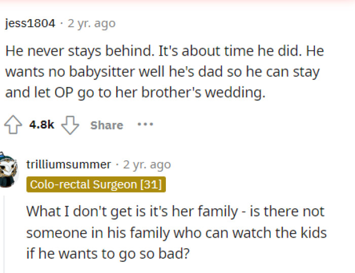 People did come up with other ideas that she can suggest to him so they can find more common ground.