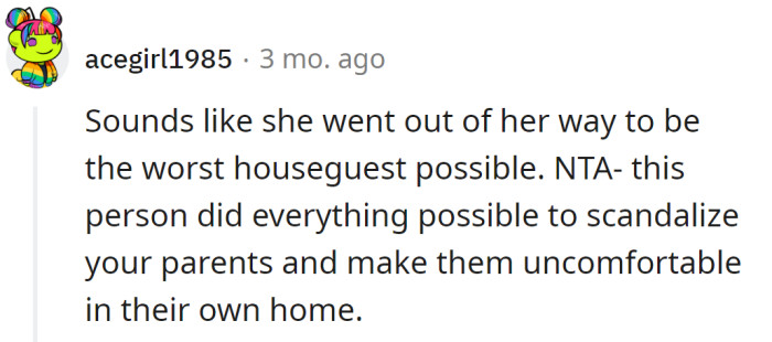 She intentionally made a scandal