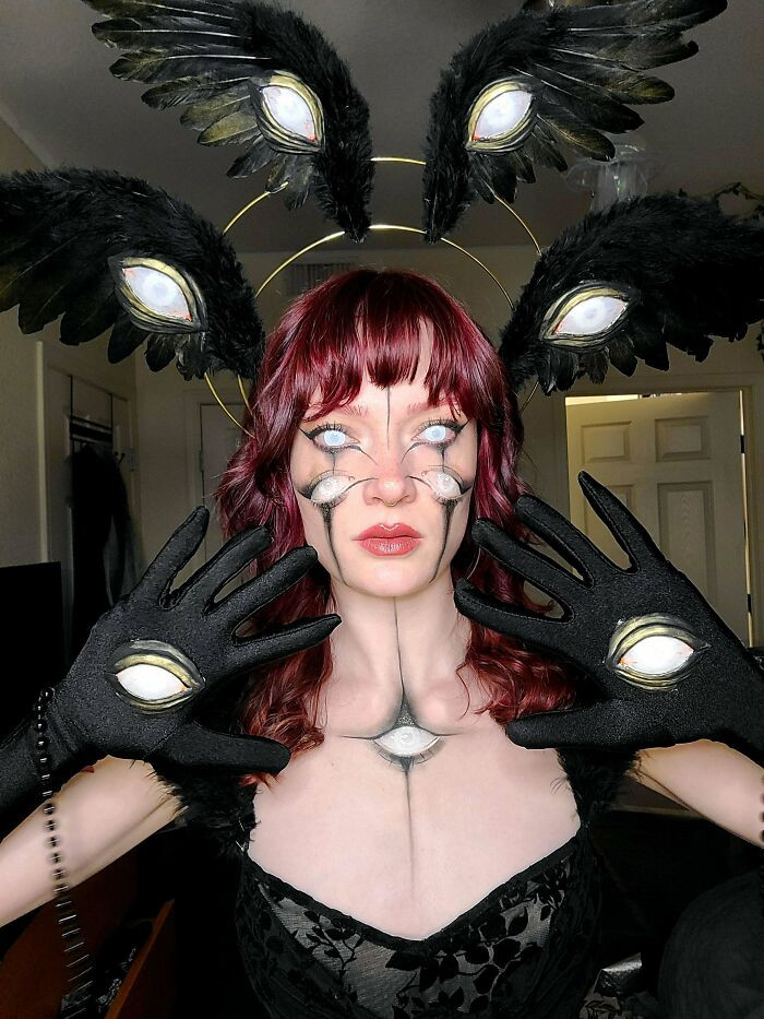 44. Spent The Last Month Making This Biblically Accurate Angel Costume! Happy Halloween