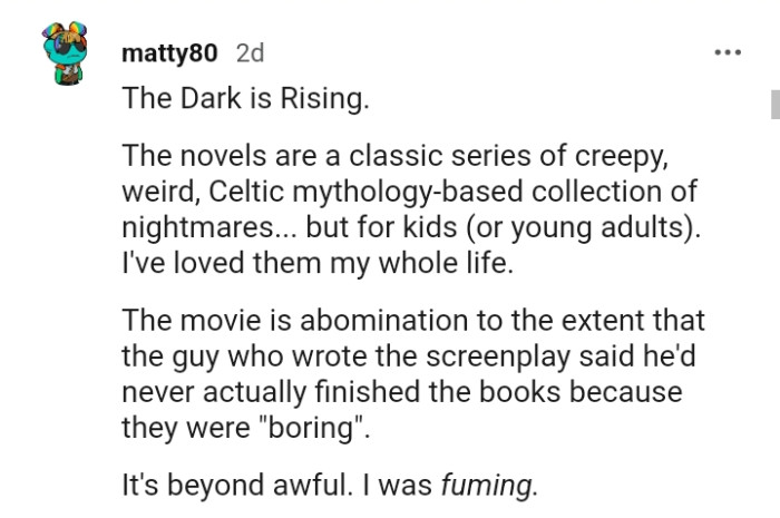 21. The Dark Is Rising movie