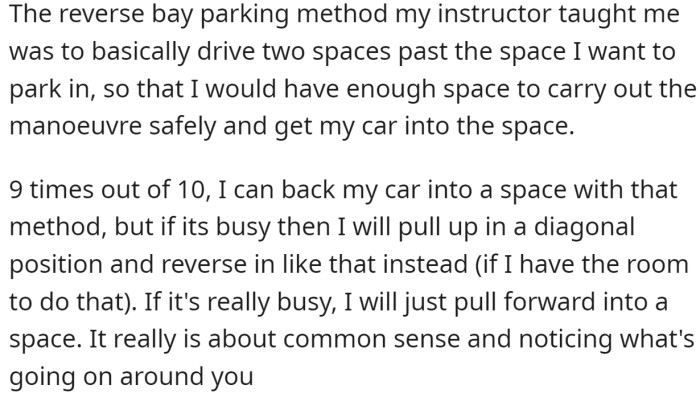 It really is about common sense...