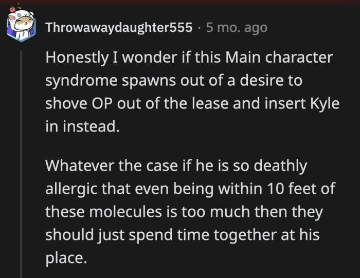 Could all this be leading up to Layla and Kyle moving in together? Is this all a ploy to make OP move out?