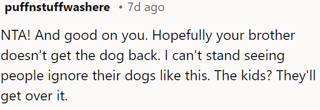 It's tough to see people neglect their dogs like that.