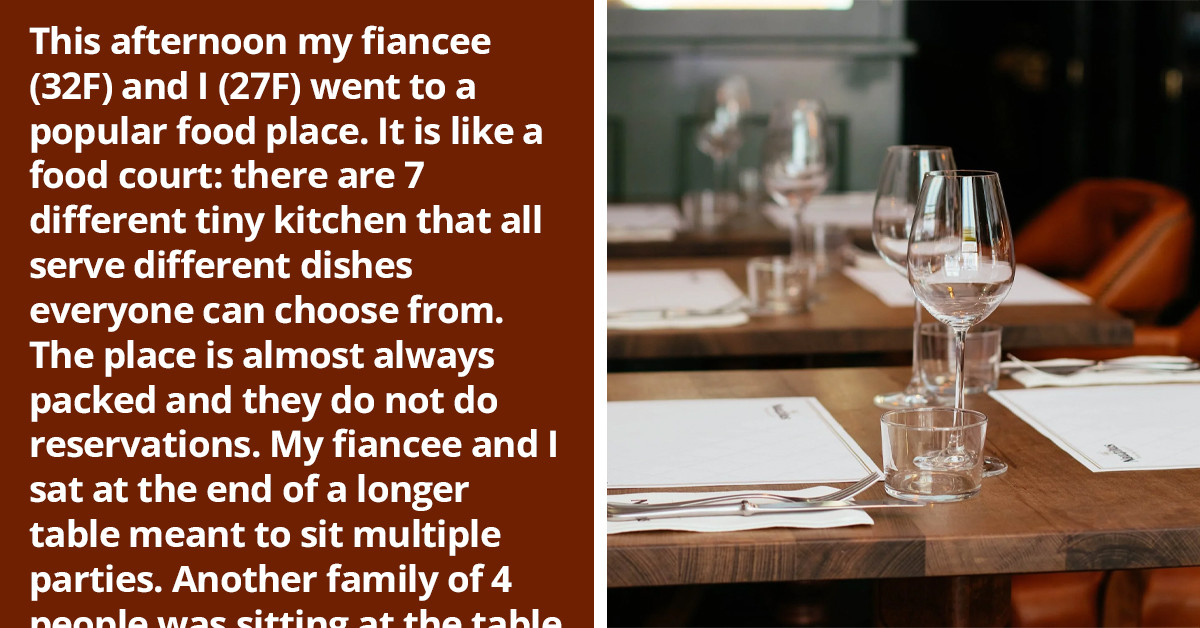 Couple Was Asked To Move Seats At A Restaurant In Order For A Larger Family To Sit There But They Refused