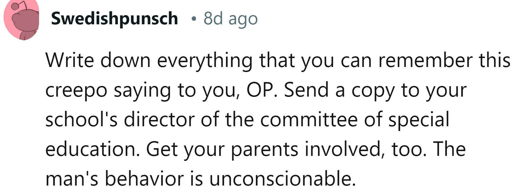 Keep a record of everything.