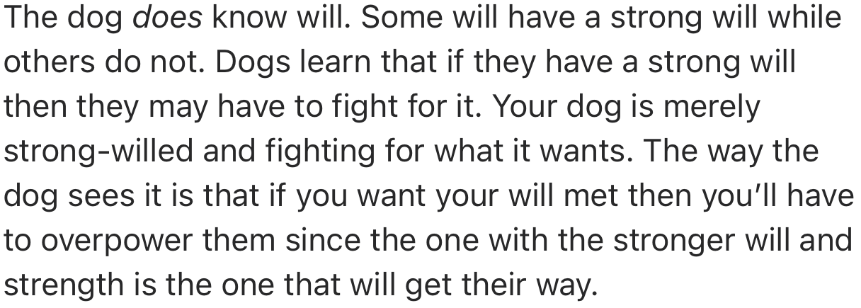 For Your Dog to Give Up ‘Its Property,’ You Will Have to Overpower It