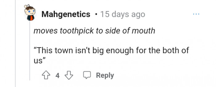 Classic western showdown